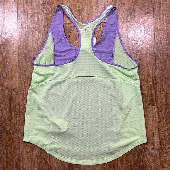 NWT Fabletics High Tempo Tank Purple Green Mesh Racerback Women's Small S New - Picture 5 of 11